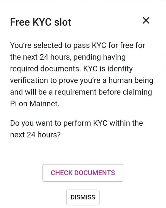 Aviso KYC Pi Network